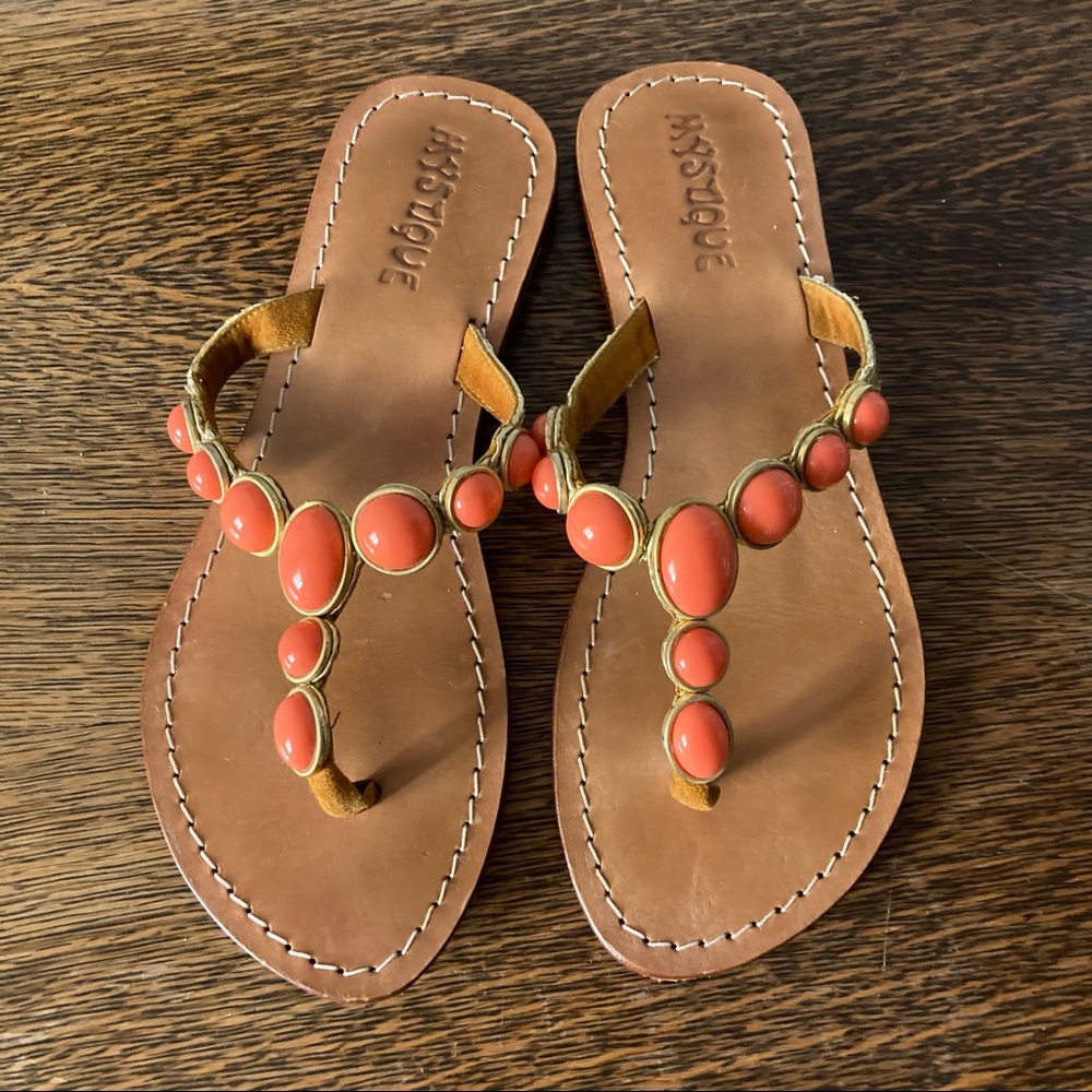 Mystique Coral Stone Sandals